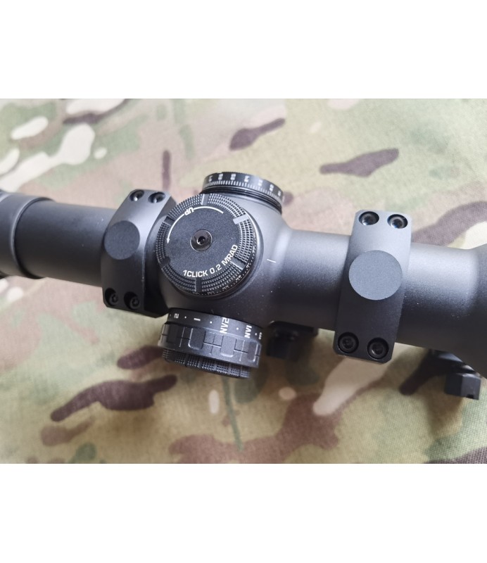EvolutionGear TANGO 6T DVO 16X24mm FFP illuminated LPVO Scope & RMR Combo BK Color Black