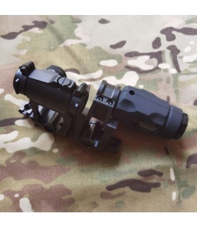EvolutionGear 3XMAG-1 3X magnifier & T2 QD Mount Combo Color